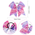 American Independence Day 8-Inch Dovetail Bowknot Hair Ring Unicorn Pattern Streamers Children's Hair Accessories