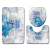 Christmas Carpet Home Toilet Seat Cover Thickening Three-Piece Set Four Seasons Universal Waterproof Seat Cover