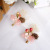 Korean Mori Style Headdress Starry Dried Flower a Pair of Hairclips Pink Bow Preserved Fresh Flower Barrettes Pine Cone Sweet Headwear