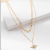Boutique Copper Plated Gold Inlaid 5A Zircon Simple Fashion High Quality Necklace A004