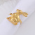 Spot Supply Amazon Easter High-End Rabbit Napkin Ring European And American Western Restaurant Metal Napkin Ring Napkin 