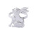 Spot Supply Amazon Easter High-End Rabbit Napkin Ring European And American Western Restaurant Metal Napkin Ring Napkin 