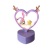 Rabbit Ears DIY Creative Cartoon Cute Cinnamoroll Babycinnamoroll Love Heart-Shaped Small Night Lamp Luminous Toy Bedside Table Lamp