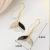 Boutique Copper Plated Gold Inlaid 5A Zircon High Quality Ear Hook Fashion Jersey