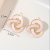 Boutique Copper Plated Real Gold Inlaid 5A Zircon High Quality Stud Earrings Fashion Jersey