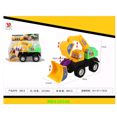 Foreign Trade Hot Sale Inertial Engineering Vehicle Wholesale Excavator Cart Forklift Toy Stall Hot Sale