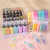 Cartoon Cute Fluorescent Pen 6 PCs Macaron Color Waterproof Eye Protection Student Office Marking Graffiti Pen