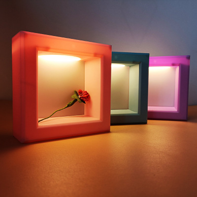 2022 Popular Square Window Small Night Lamp New Creative Children's Handmade DIY Luminous Toy Factory Wholesale