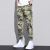 Ice Silk Men's Pants Summer Thin Trendy Loose Ankle-Length Pants Camouflage Ruan Handsome Sports Cargo Casual Cropped Pants