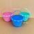 Free Shipping Children's Beach Toy Bucket Plastic Bucket Colorful Lace Small Bucket Fish Catching Playing House Bucket Wholesale