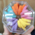 Cross-Border New Arrival Towel Ring Headband Children's Cute Colorful Hair Band High Elastic Ponytail Towel Ring 30 Pieces a Box Wholesale