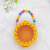 New Bead Necklace Translucent Small round Bag Children's Handmade Cream Glue DIY Handbag Jewelry Storage Jewelry Bag