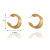 Simple C- Shaped Multi-Layer Petite Earrings Earrings Temperament Wild Geometric Metal Quality Earrings