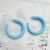 Fashion Trend Simple C- Shaped Resin Earrings Female Personality All-Match Acrylic Earrings Decoration