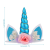 Unicorn Eyelash Decoration Set Children 'S Unicorn Hair Band Headband Party Unicorn Cake Stand