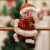 Christmas Tree Accessories Christmas Little Doll Dancing Old Man Snowman Deer Bear Fabric Doll Small Pendant Gift Wholesale