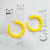 Fashion Trend Simple C- Shaped Resin Earrings Female Personality All-Match Acrylic Earrings Decoration