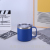 12oz14oz Stainless Steel Coffee Cup Creative Fashion Spray Plastic Mug Double Handle Office Water Cup Vacuum Cup