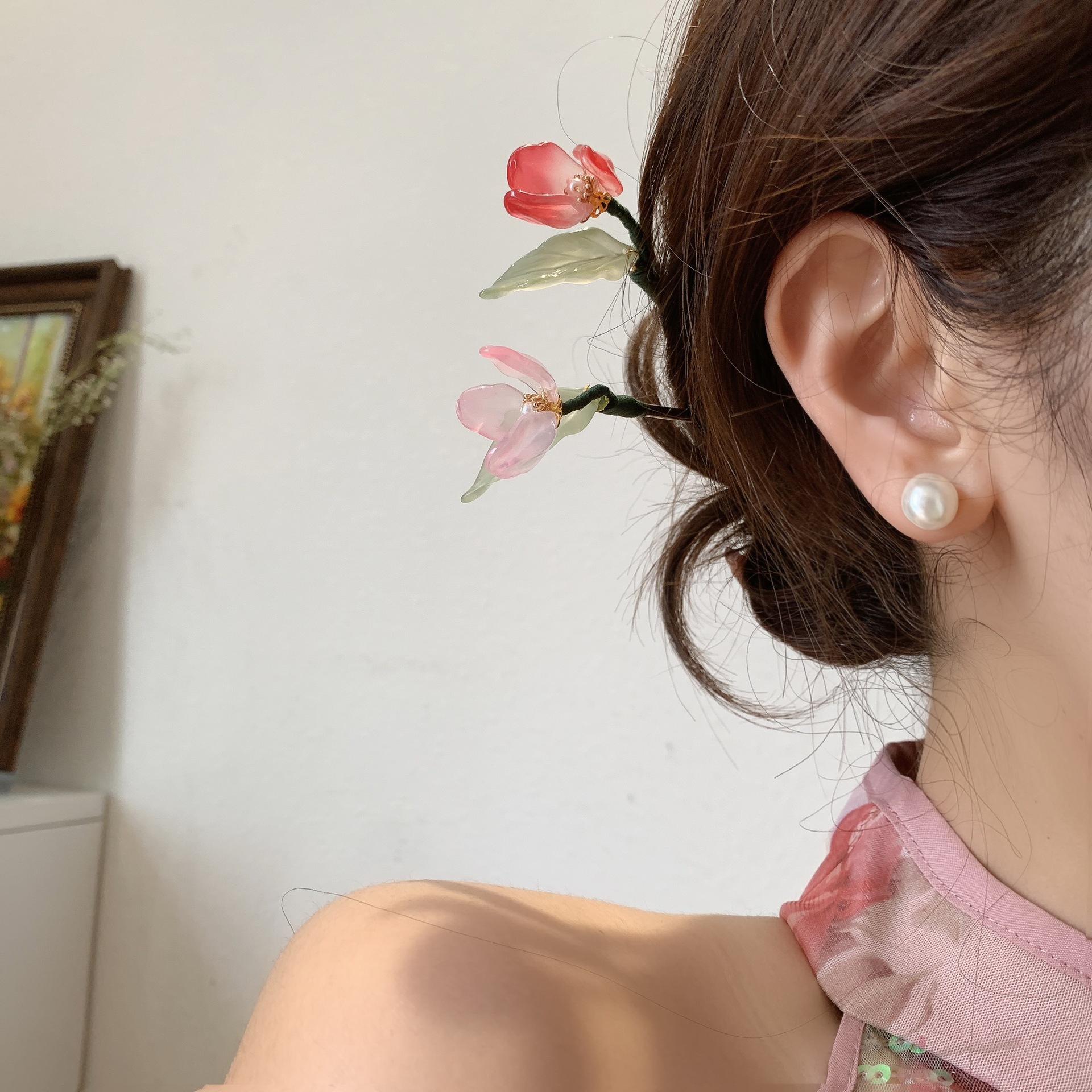 updo tulip hairpin simple modern sense ball head hairpin ancient style hairpin hair accessories headdress