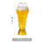 Creative World Cup Oversized Beer Steins Beer Mug Household Glass European Crystal Large Juice Cup Football Cup