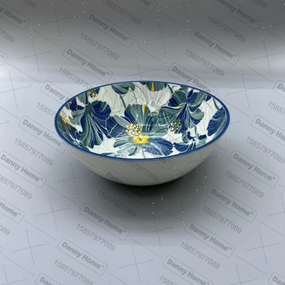 Bowl Porcelain Bowl Salad Bowl Snack Bowl Printing Series Bowl Home Use Set Bowl Wholesale Spot