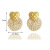 round Rattan Stud Earrings Multi-Color Women's Stud Earrings Holiday Metal Stitching Rattan Ring Retro Stud Earrings Earrings