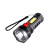 Plastic Power Torch Ledcob Sidelight Dual Lamp USB Solar Charging Long Shot Power Torch
