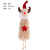 Cross-Border New Spot Christmas Decorations Ins Style Cute Plush Elk Pendant Christmas Tree Ornaments