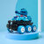 Children's Collision Impact Deformation Cute Cute Small Tank Can Launch Inertia Climbing 6-Wheel Tank off-Road Vehicle Toy Supply