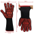 High Temperature Resistant 800 Degrees Barbecue Oven Heat Insulation Anti-Scald Fireproof Industrial Boiler Gloves Aramid Thickened Silicone Baking