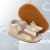 2022 Foreign Trade Hot Sale Best-Selling Summer Brown Non-Slip Foreign Trade Casual Spot Cotton Cloth Average Size Princess Sandals
