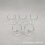 Pressed Transparent DIY Glass Candle Holder Aromatherapy Jar Candle Wax Heart Shape Bullet Huaguang G0289 Thick-Bottom Cup