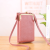 New Mobile Phone Bag Female Stylish and Versatile Crossbody Shoulder Bag Zipper Solid Color Simple Mini All-Match Wallet