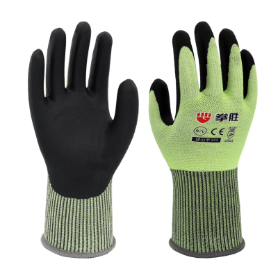 Boxing Sheng Pangolin M9 Latex Gloves Cotton Thread Wear-Resistant Non-Slip Labor Gloves Work Elastic Wear-Resistant Gloves