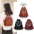 Pu Backpack Female 2022 New Soft Leather Textured Outdoor Travel Backpack Ladies Leisure Small Bookbag Wholesale