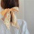 Korean Internet Celebrity Fruit Ribbon Tie-up Hair Silk Scarf Ponytail Bow Hair Band Back Head Hair Accessory for Ponytail Female