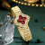 Cross-Border Fashion Four-Leaf Clover Bracelet Watch Women's Special-Interest Design Diamond-Embedded Watch Gold Strap Simple Watch
