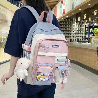 Schoolbag Girls Girlish New High School Student Junior High School Student Leisure Backpack