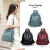New Fashion Simple All-Match Street Trendy Women's Pu Soft Leather Backpack Travel Travel Backpack
