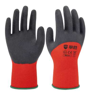 Boxing C80 Latex Foam Gloves Cotton Thread Wear-Resistant Non-Slip Labor Gloves Working Elastic Wear-Resistant Gloves