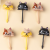 Y82 Cute Animal Mini Convenient Fork Children Cartoon Fruit Fork Set Creative Plastic Bento Decorative Pick