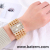 Cross-Border Casual Fashion Women's Alloy Diamond Square Dial Watch Creative Roman Digital Quartz Women's Watch