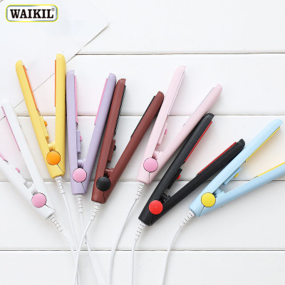 Cross-Border Hot Selling Student Household Mini Hair Styling Iron Straight Hair Curls Dual-Use Inner Buckle Bangs Electric Hair Curler Hair Curler