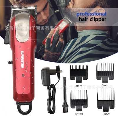 Hair Saloon Dedicated Oil Head Trim Vintage Carving Electrical Hair Cutter Professional Hair Salon Hair Clipper Gradient Nicks Razor