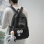 Schoolbag Solid Color Backpack 2021 New Stylish and Lightweight University Couple Backpack