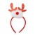 Christmas Dress up Christmas Antlers Headband Party Glowing Headdress Antlers Red Nose with Beard Antlers Hair Accessories