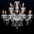 8+4 LED Lights Crystal Chandelier Double Layer Candles Style Fixture Pendant Lamp