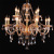 8+4 LED Lights Crystal Chandelier Double Layer Candles Style Fixture Pendant Lamp
