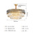 Post-Modern Light Luxury Living Room Crystal Chandelier Stainless Steel Dining Room Bedroom Hotel Vacuum Suspended Dual-Use LED Lamp Manufacturer