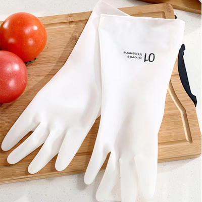 Laundry Dishwashing Gloves Female Four Seasons Kitchen Home Tool Household Rubber Waterproof Durable Rubber Household Cleaning Thick